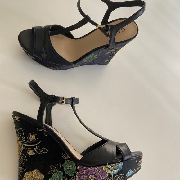 Guess shoes platform Chinese design size 9.5 USA - Picture 4 of 6